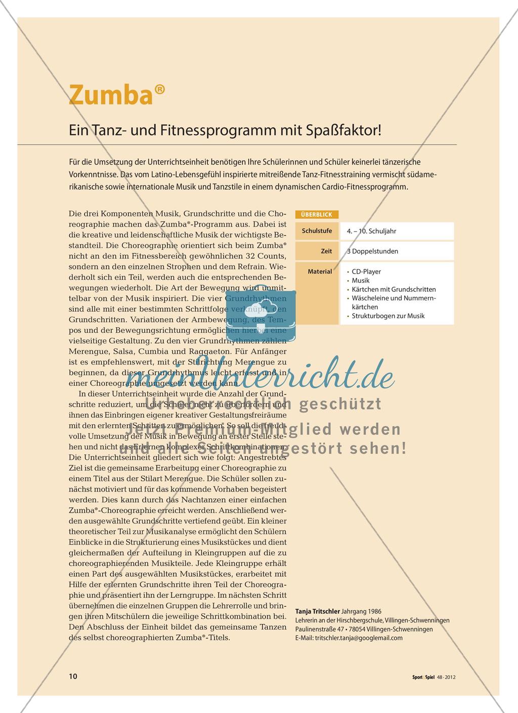 Zumba® - Ein Tanz- und Fitnessprogramm mit Spaßfaktor! Preview 1