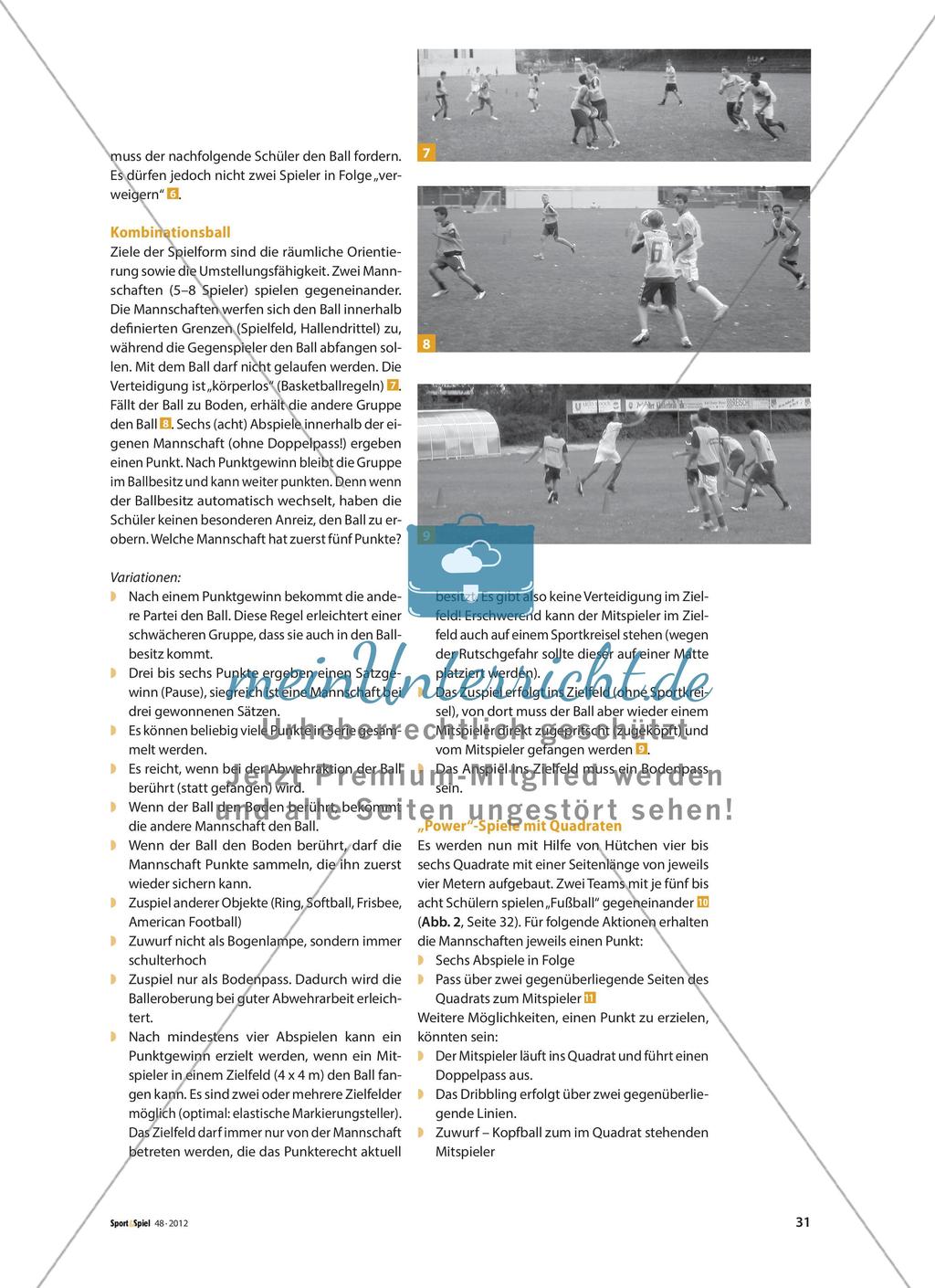 Spiel- und Handlungsschnelligkeit - „Power“-Übungs- und Spielformen für die Ballsportarten Preview 4