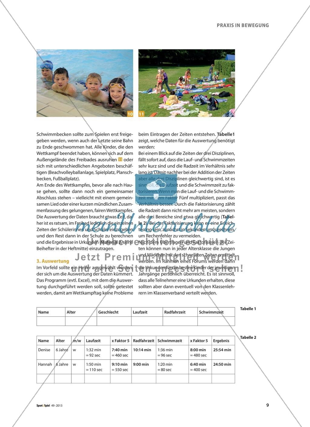 Triathlonwettkampf - Ein Ausdauersportfest für die Grundschule Preview 6