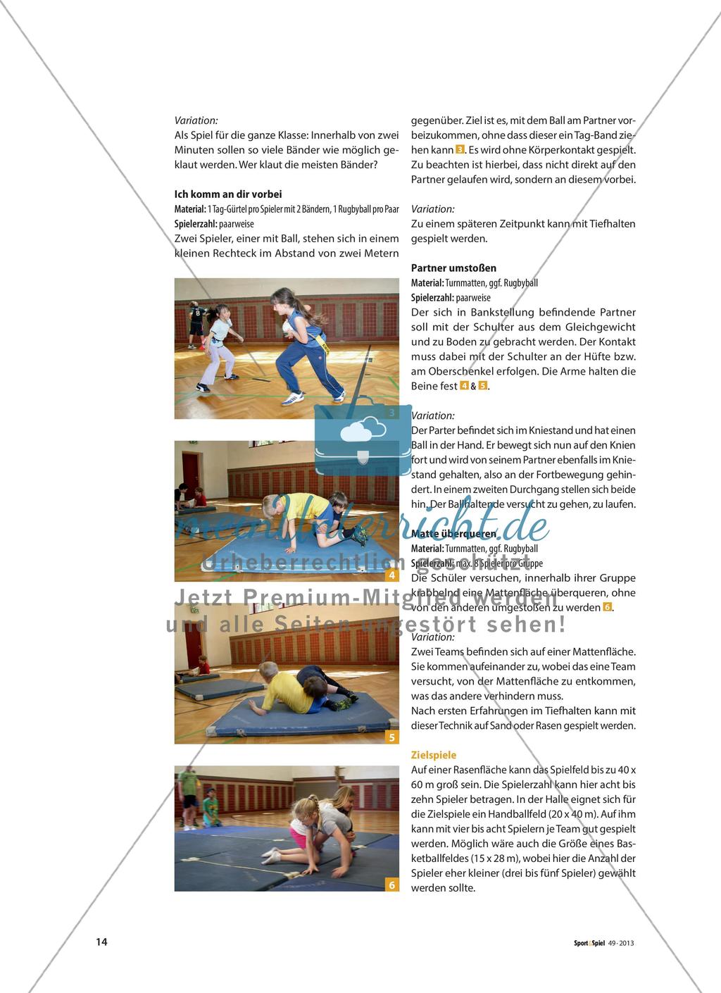 Zweikampf im Rugby - Spielerisch zum Kontakt-Rugby Preview 5