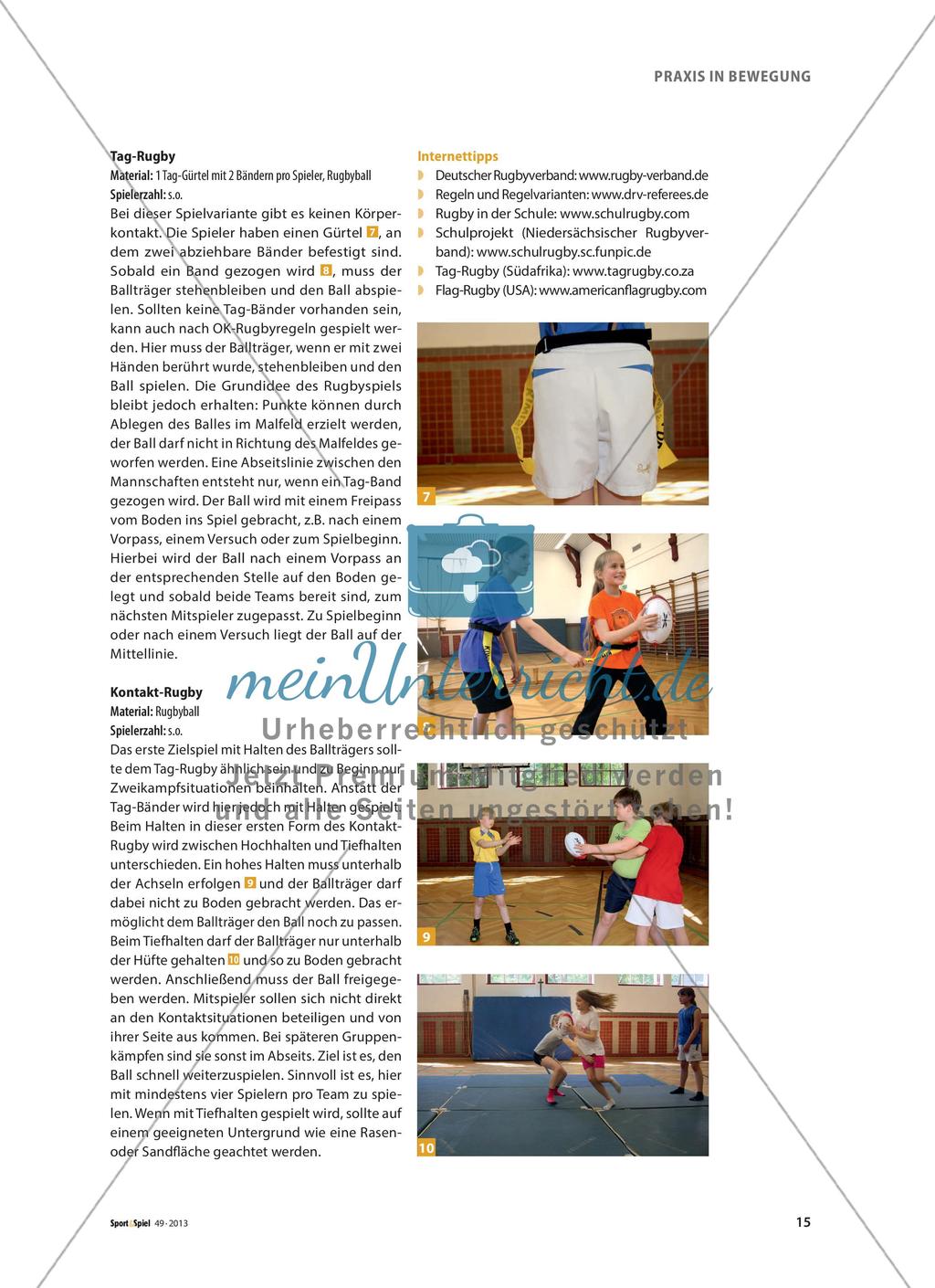 Zweikampf im Rugby - Spielerisch zum Kontakt-Rugby Preview 6