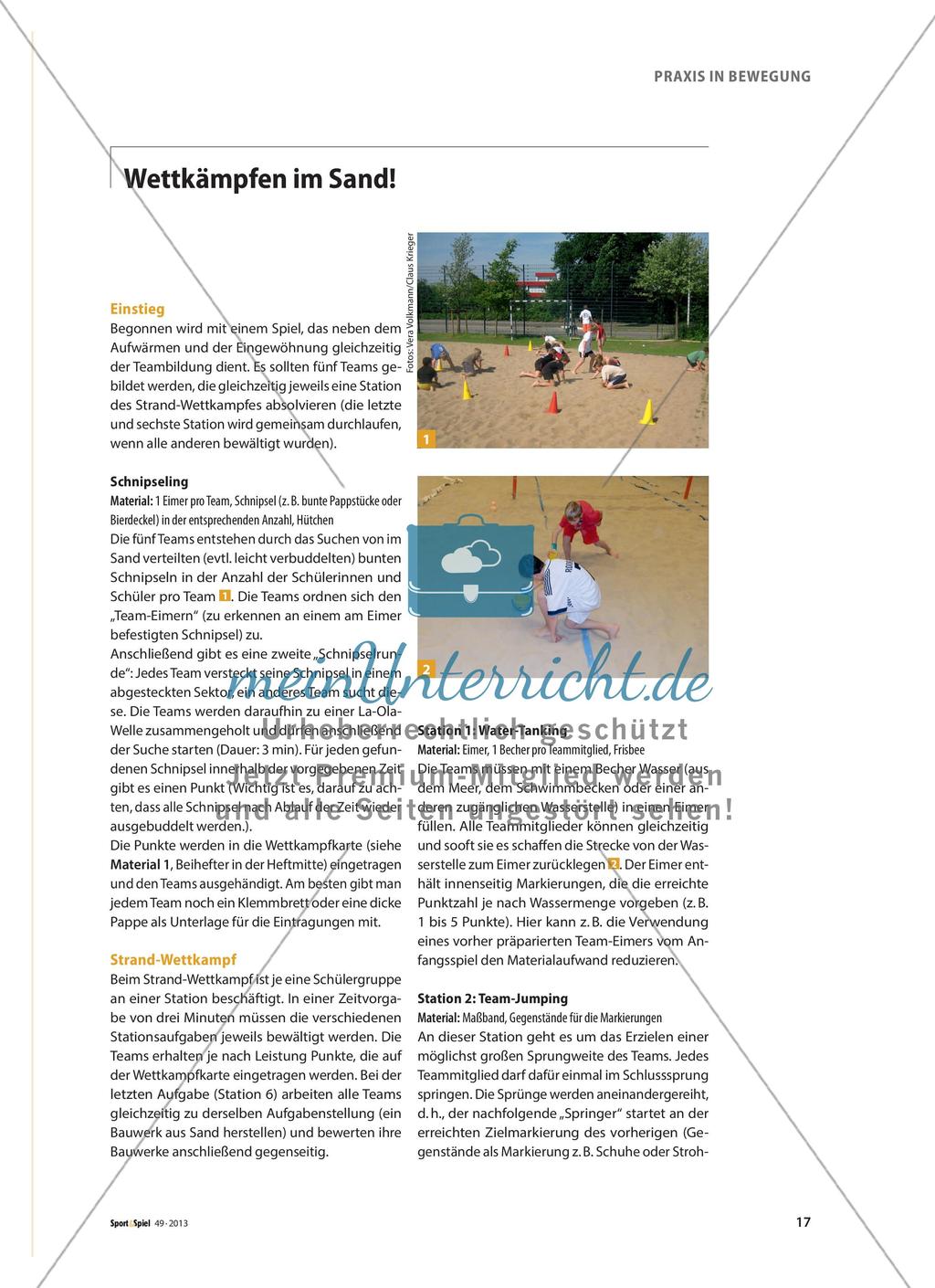 Beachspiele - Eine Doppelstunde im Sand verbringen Preview 2