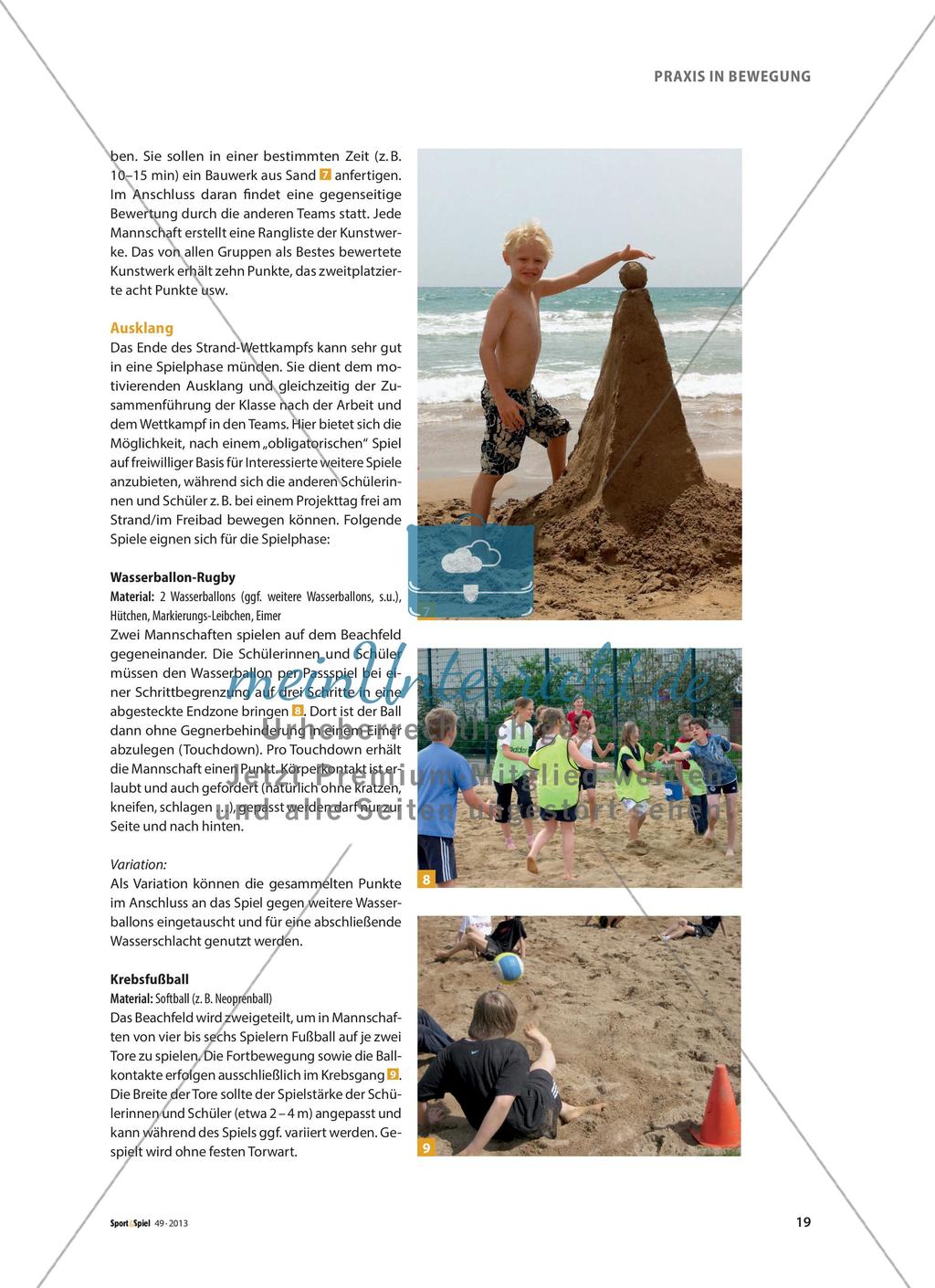 Beachspiele - Eine Doppelstunde im Sand verbringen Preview 4