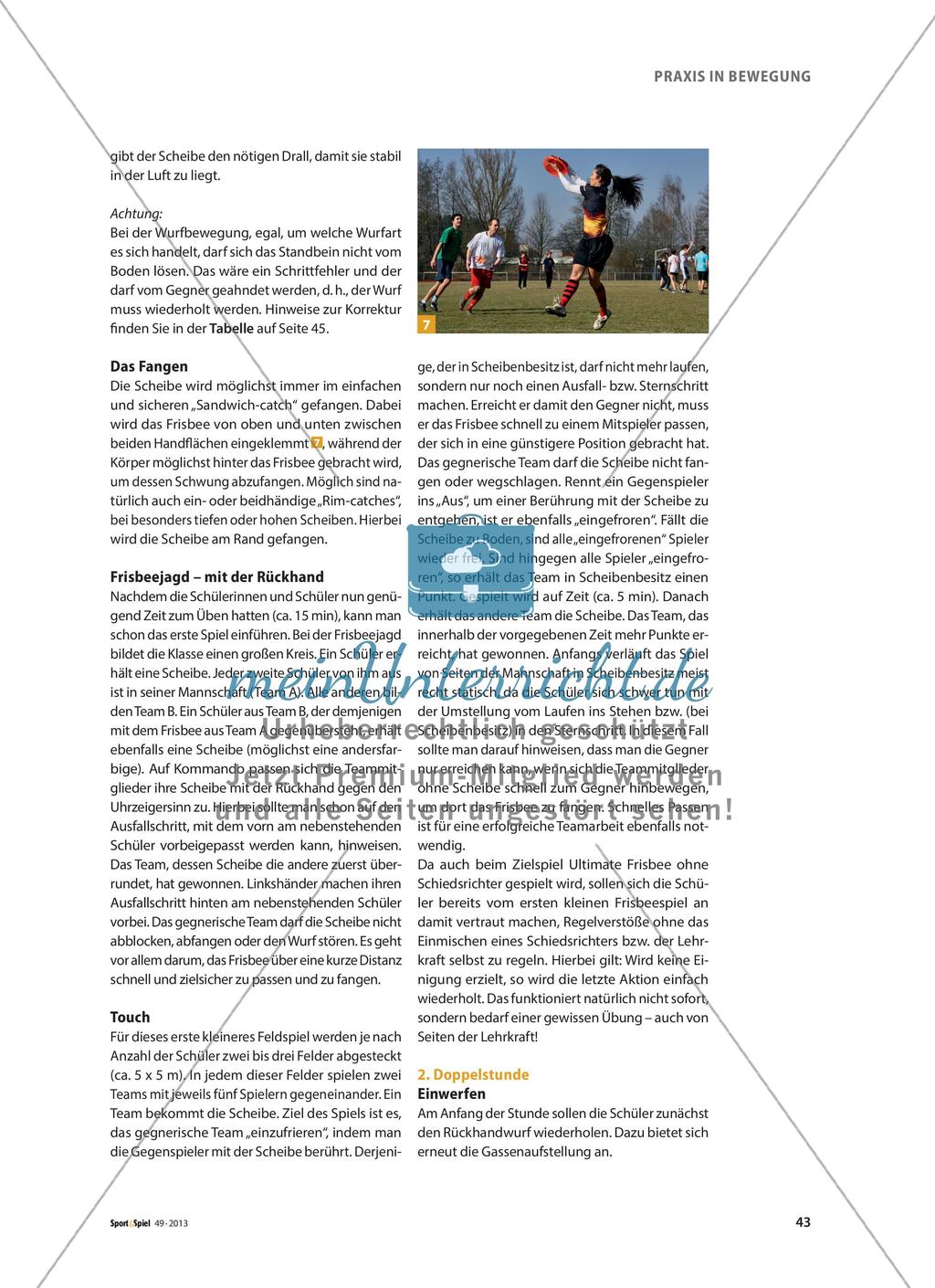 Ultimate Frisbee - Ein faszinierendes und faires Spiel spielgemäß vermitteln Preview 4