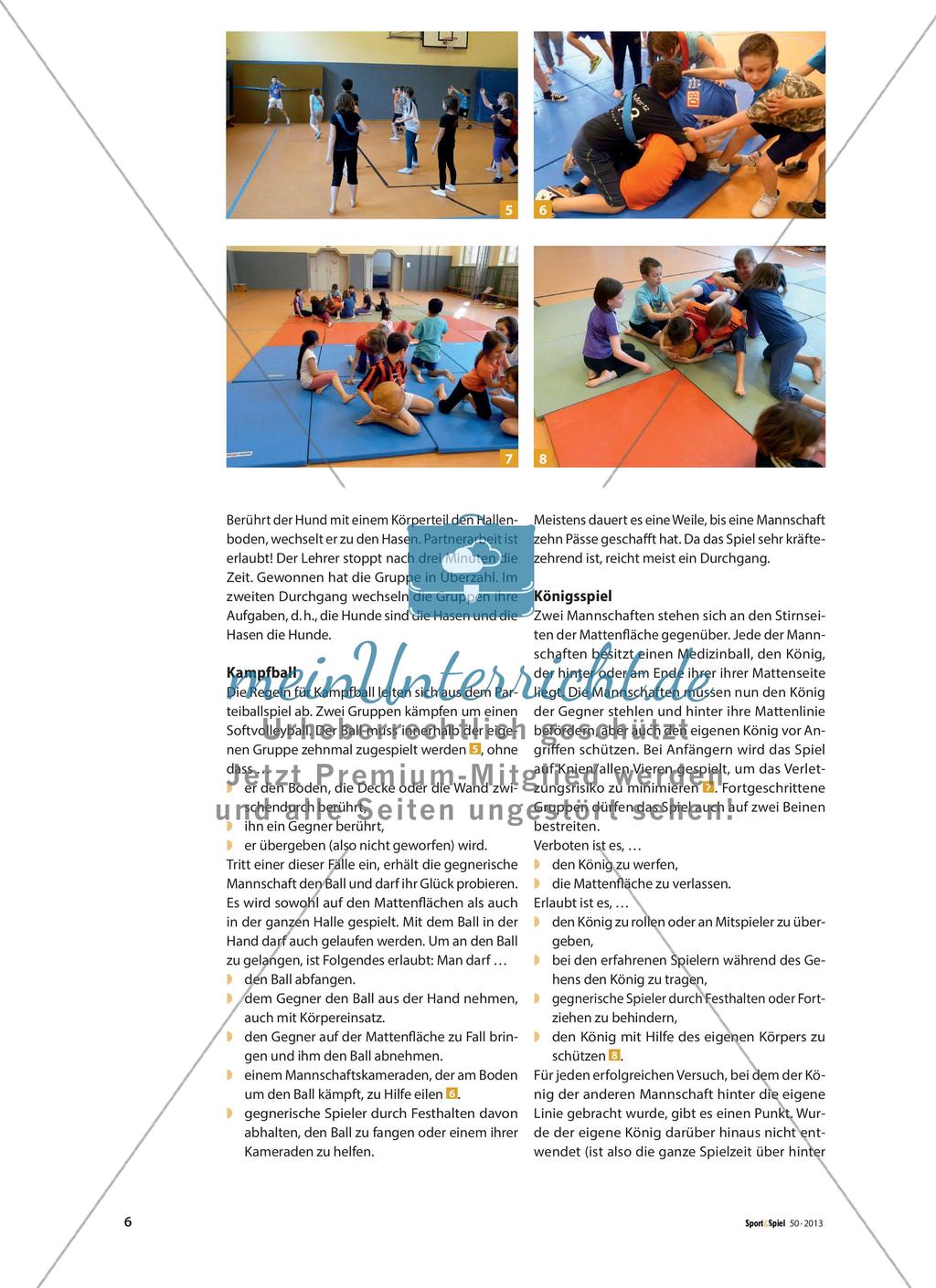 Kämpfen in der Grundschule - Gruppenspiele rund ums Kämpfen Preview 3