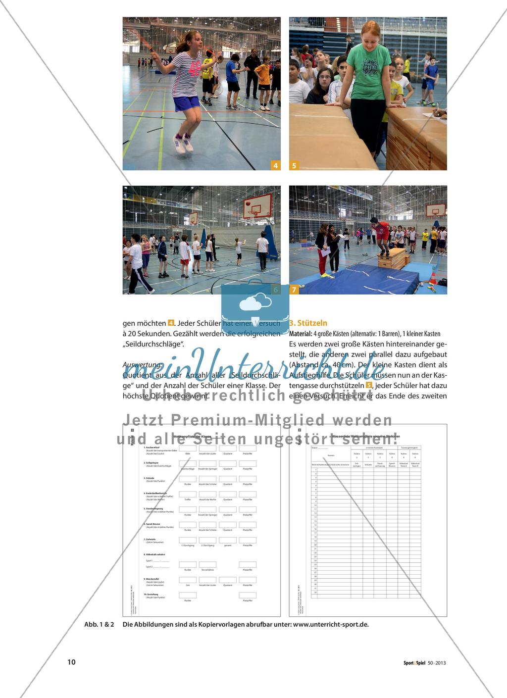 Miteinander wettkämpfen - Klassen wetteifern gemeinsam auf einem Jahrgangssportfest Preview 3