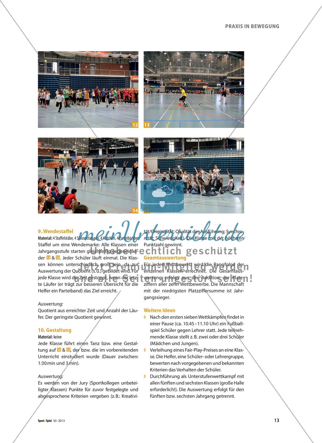 Miteinander wettkämpfen - Klassen wetteifern gemeinsam auf einem Jahrgangssportfest Preview 6