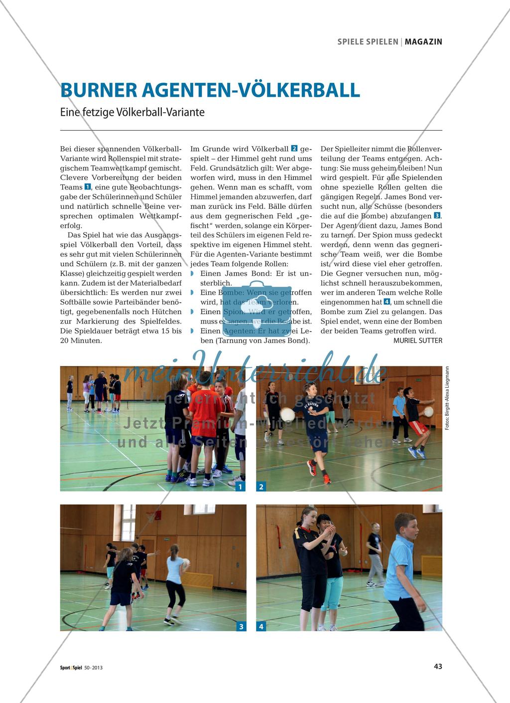 BURNER AGENTEN-VÖLKERBALL - Eine fetzige Völkerball-Variante Preview 1