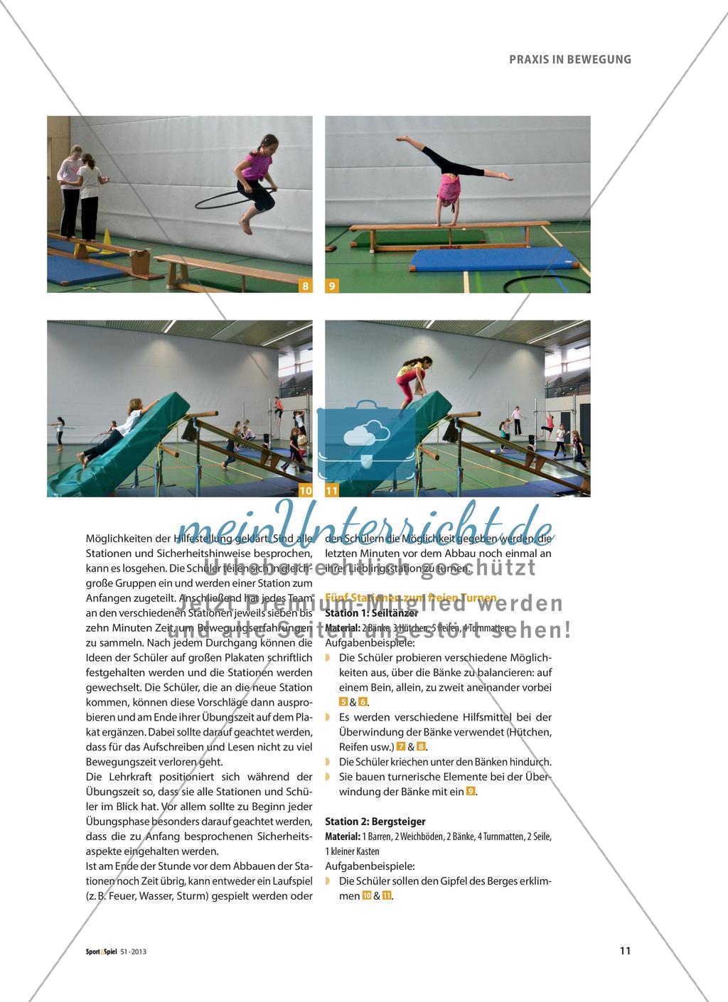 Freies Turnen - Eine Chance für den Sportunterricht Preview 4