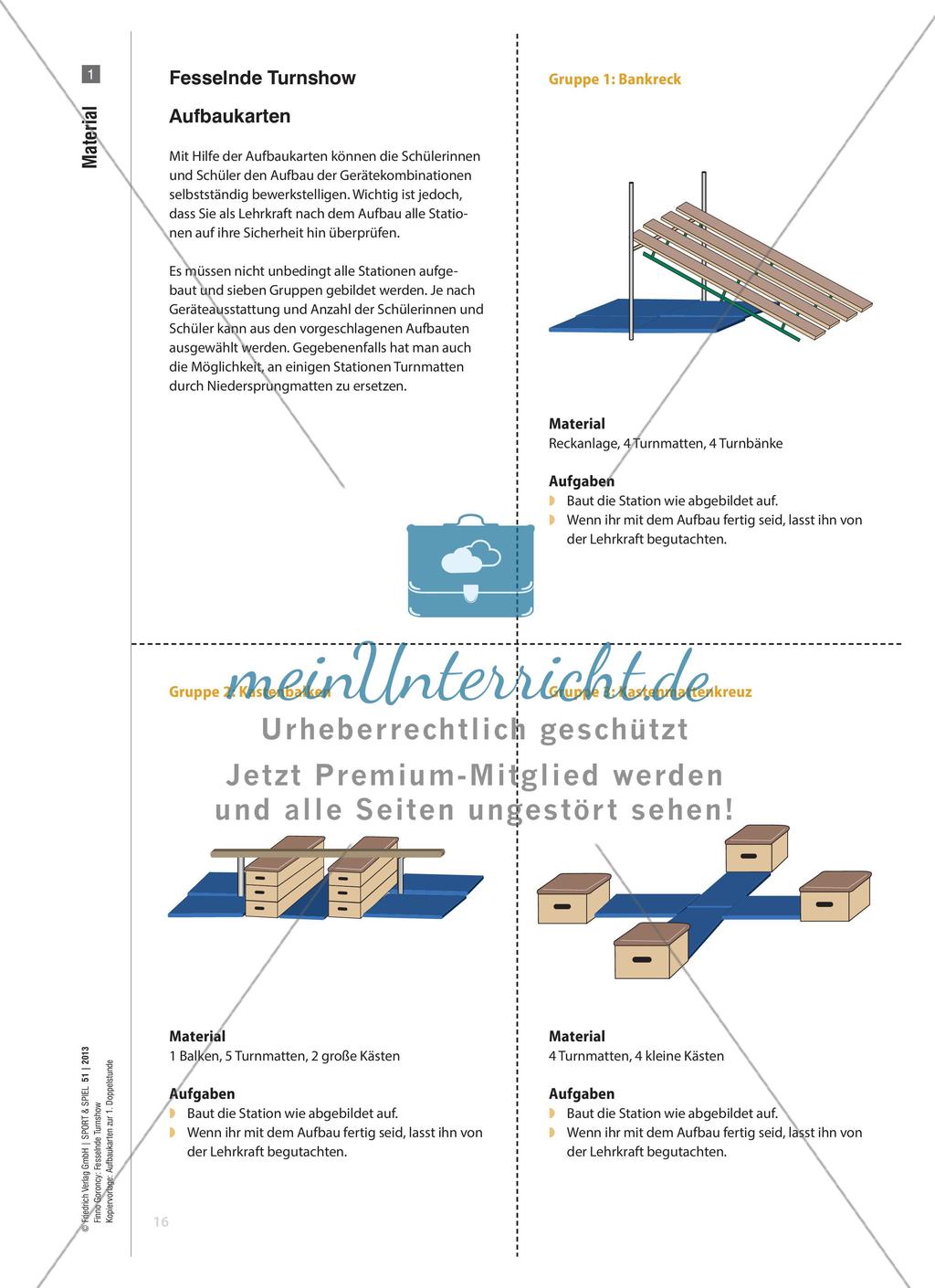 Fesselnde Turnshow - Die Schülerinnen und Schüler lernen turnerisch zu gestalten Preview 3