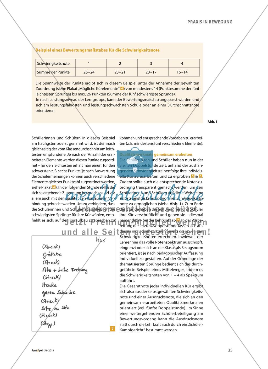 Die Turnnote mal „anders“ - Schülerbeteiligung in der Notengebung Preview 4