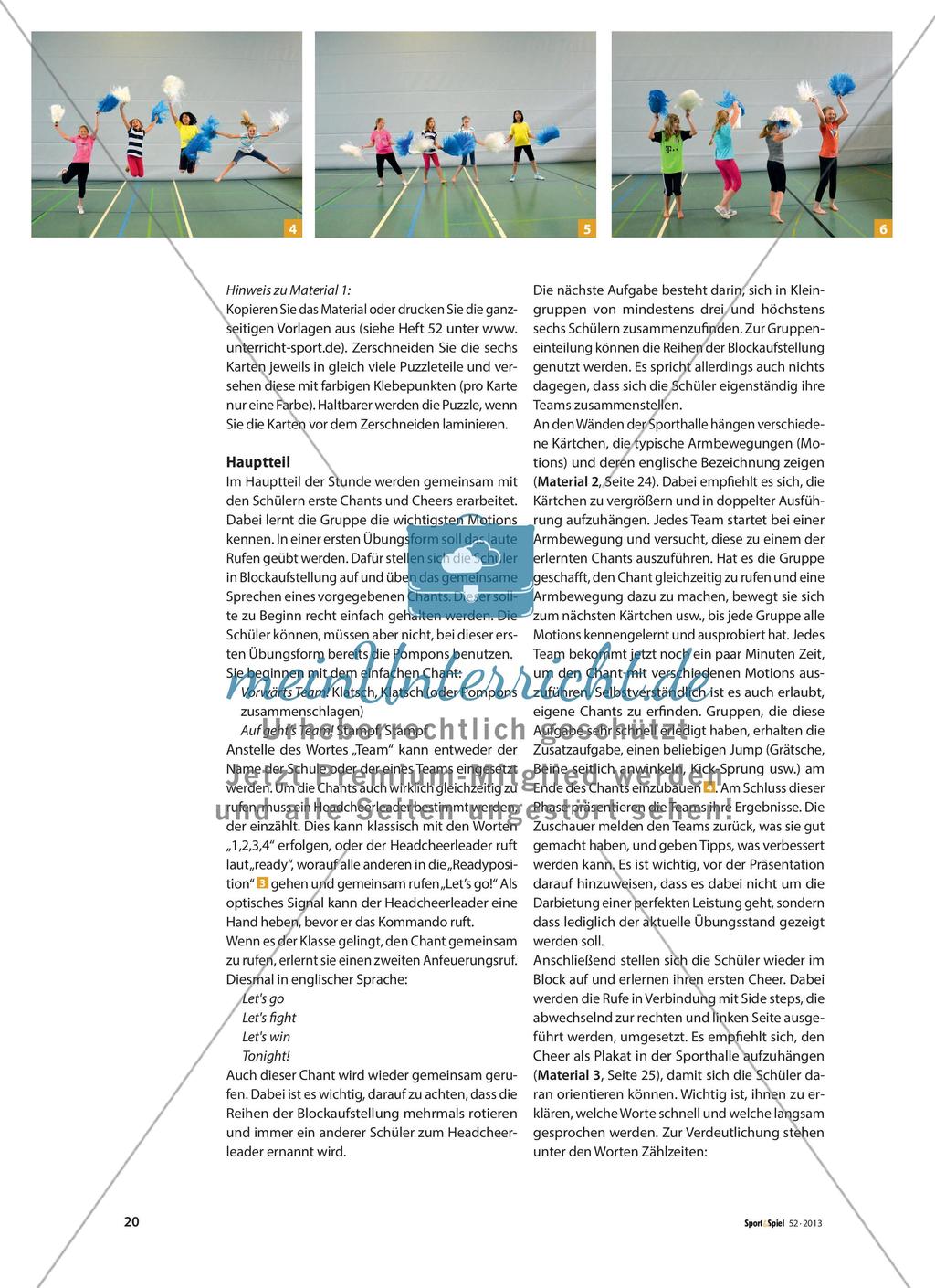 Cheerleading - Chants, Cheers und Pyramiden für Mädchen und Jungen Preview 3