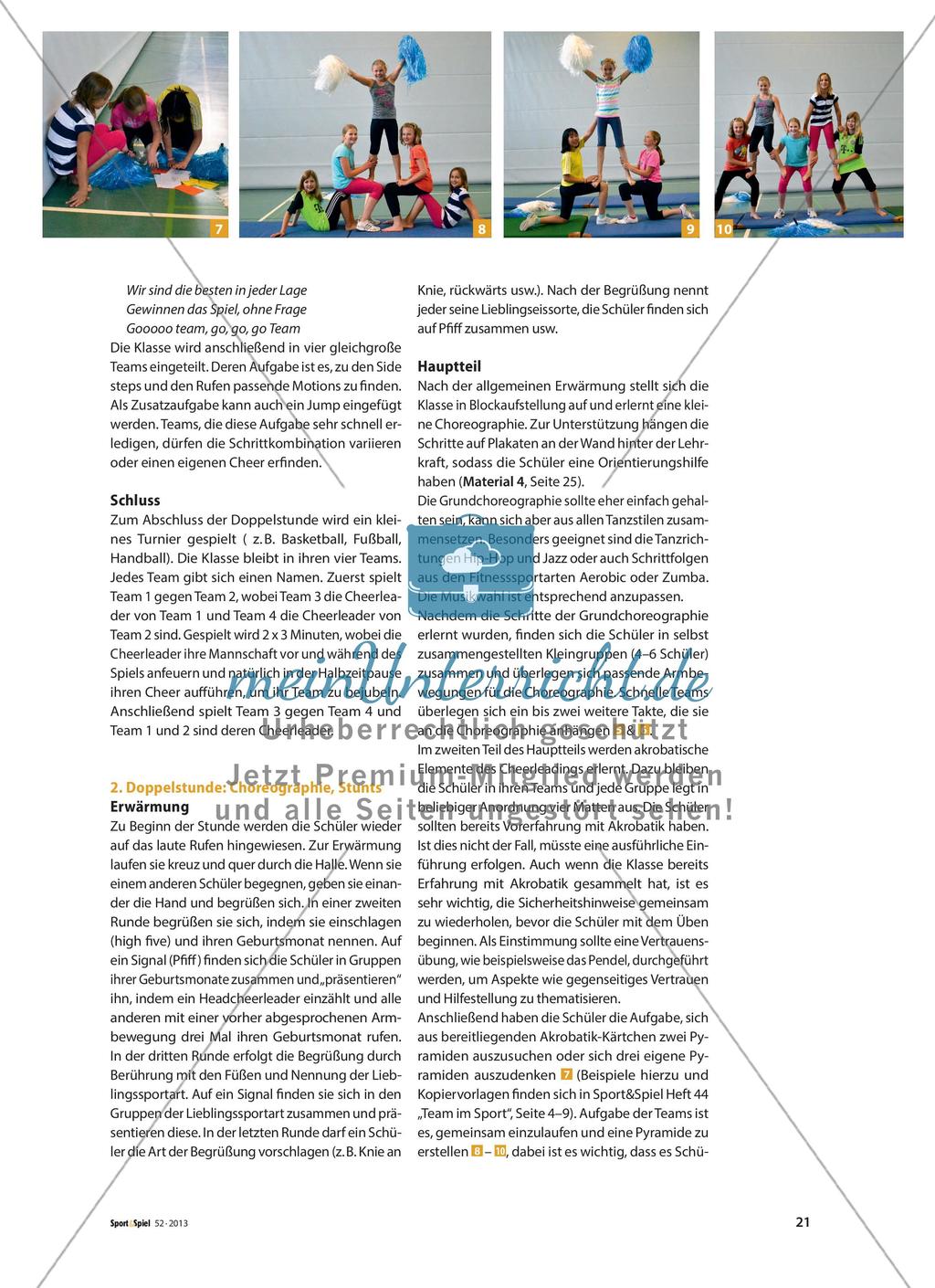 Cheerleading - Chants, Cheers und Pyramiden für Mädchen und Jungen Preview 4