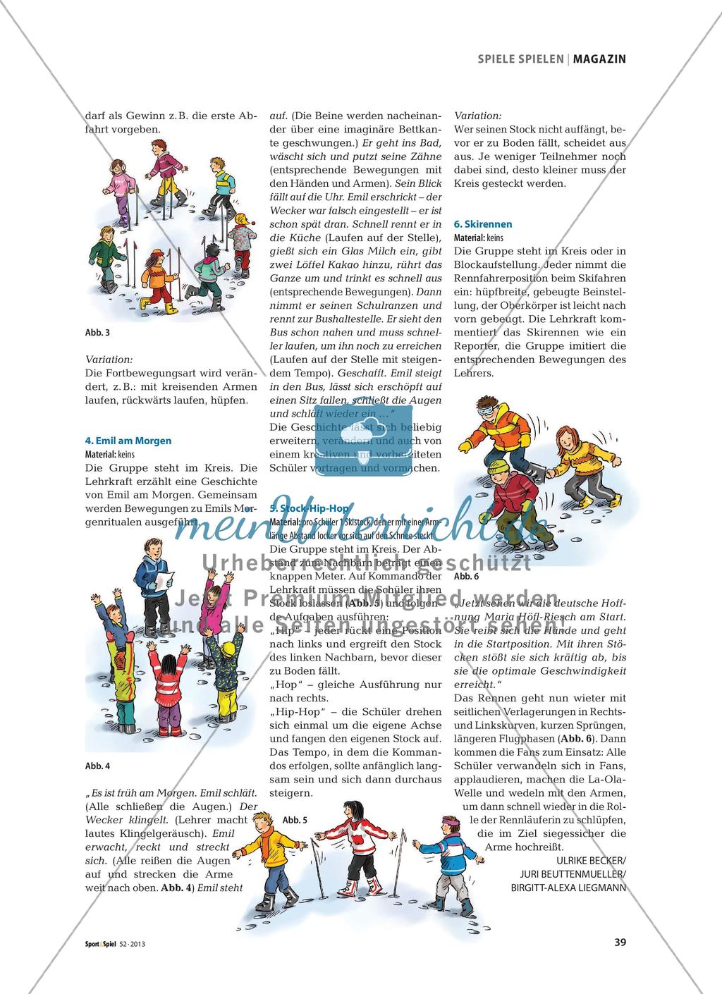 Warm-up im Schnee - Erwärmungsspiele in Skikleidung Preview 2