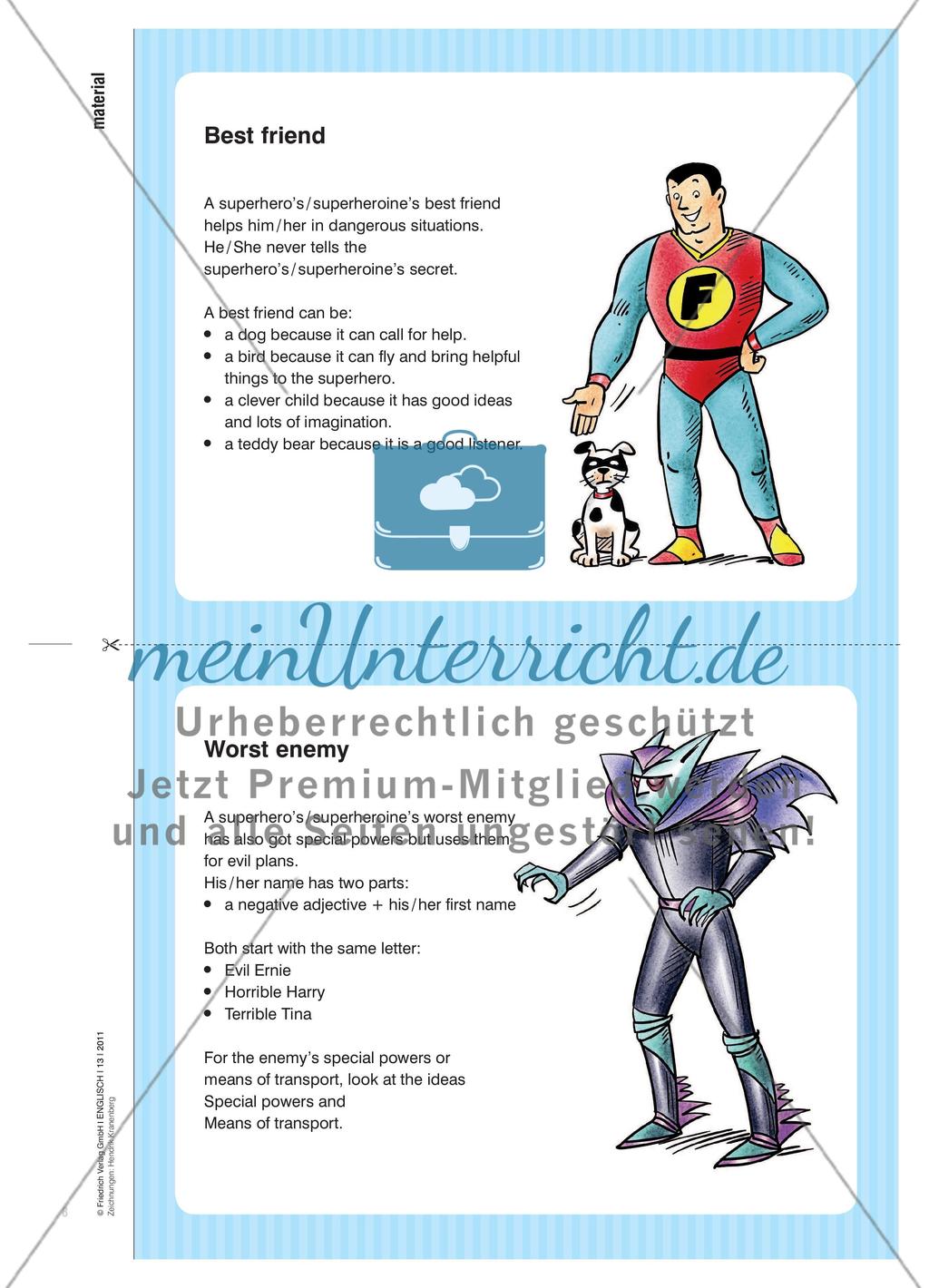 Magic Boots and a Magic Cape - Einen Superhelden erfinden, seinen Steckbrief erstellen Preview 5
