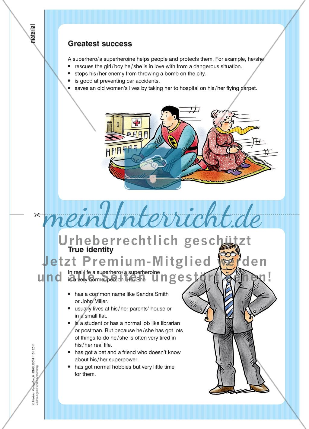Magic Boots and a Magic Cape - Einen Superhelden erfinden, seinen Steckbrief erstellen Preview 6