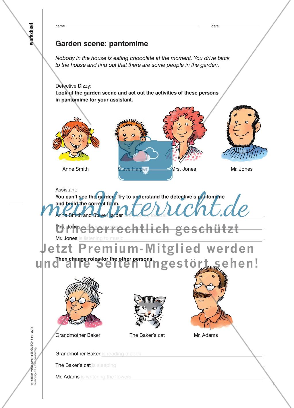 Nobody Is Eating Chocolate … - Beobachtungen im present progressive formulieren Preview 4