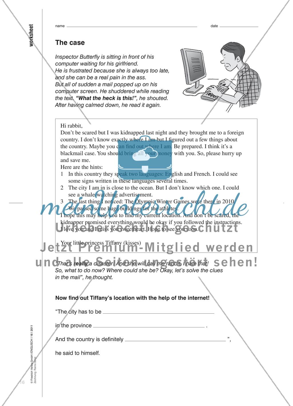 Kidnapped in Vancouver - Im Kontext einer Kriminalgeschichte landeskundliches Wissen erwerben Preview 3