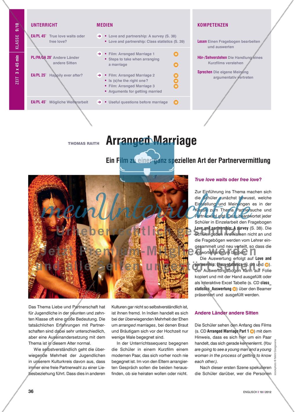 Arranged Marriage - Ein Film zu einer ganz speziellen Art der Partnervermittlung Preview 1