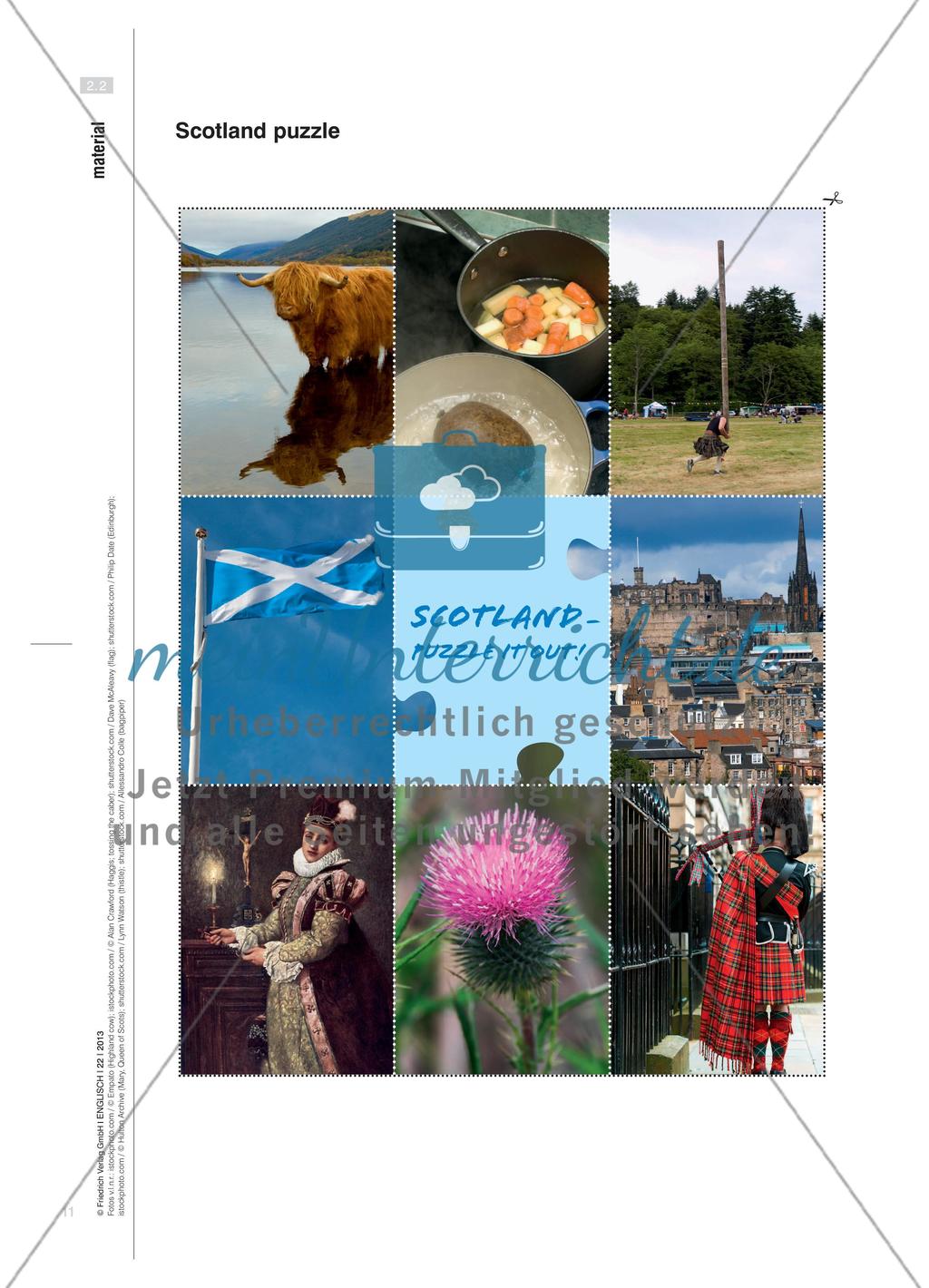Scotland – Puzzle it out!: Vorträge zu Schottland üben und präsentieren Preview 4
