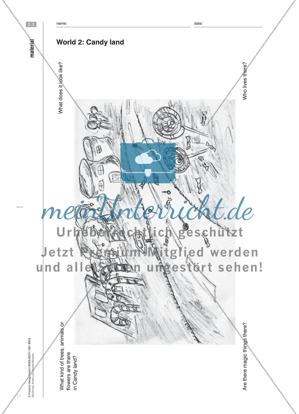 Fantasy storytelling - Mit Schülerzeichnungen eine Fantasy-Geschichte erzählen Preview 4