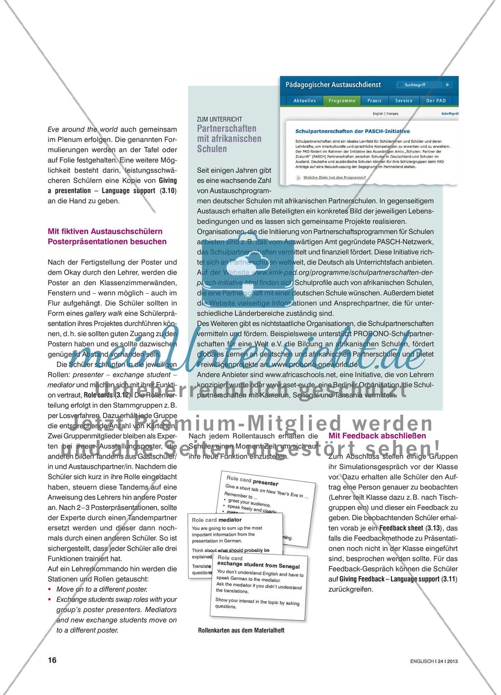 New Year’s Eve around the world - Fiktiven Austauschschülern aus Senegal Silvestertraditionen erklären Preview 3