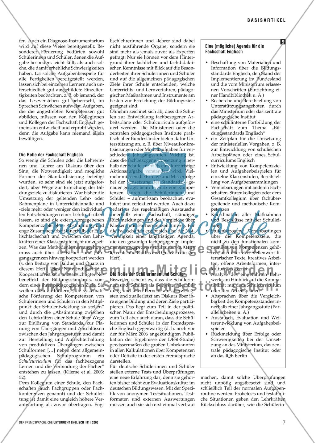 For better or for worse? - Bildungsstandards Englisch im Überblick Preview 6