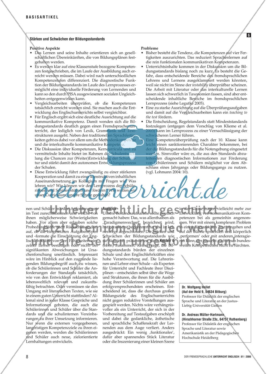 For better or for worse? - Bildungsstandards Englisch im Überblick Preview 7
