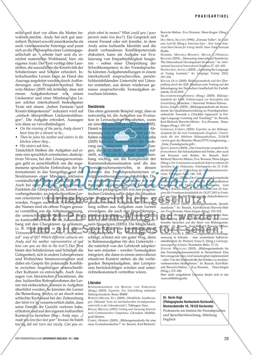 Road works ahead! - Die Aufgabenbeispiele der Bildungsstandards Preview 6