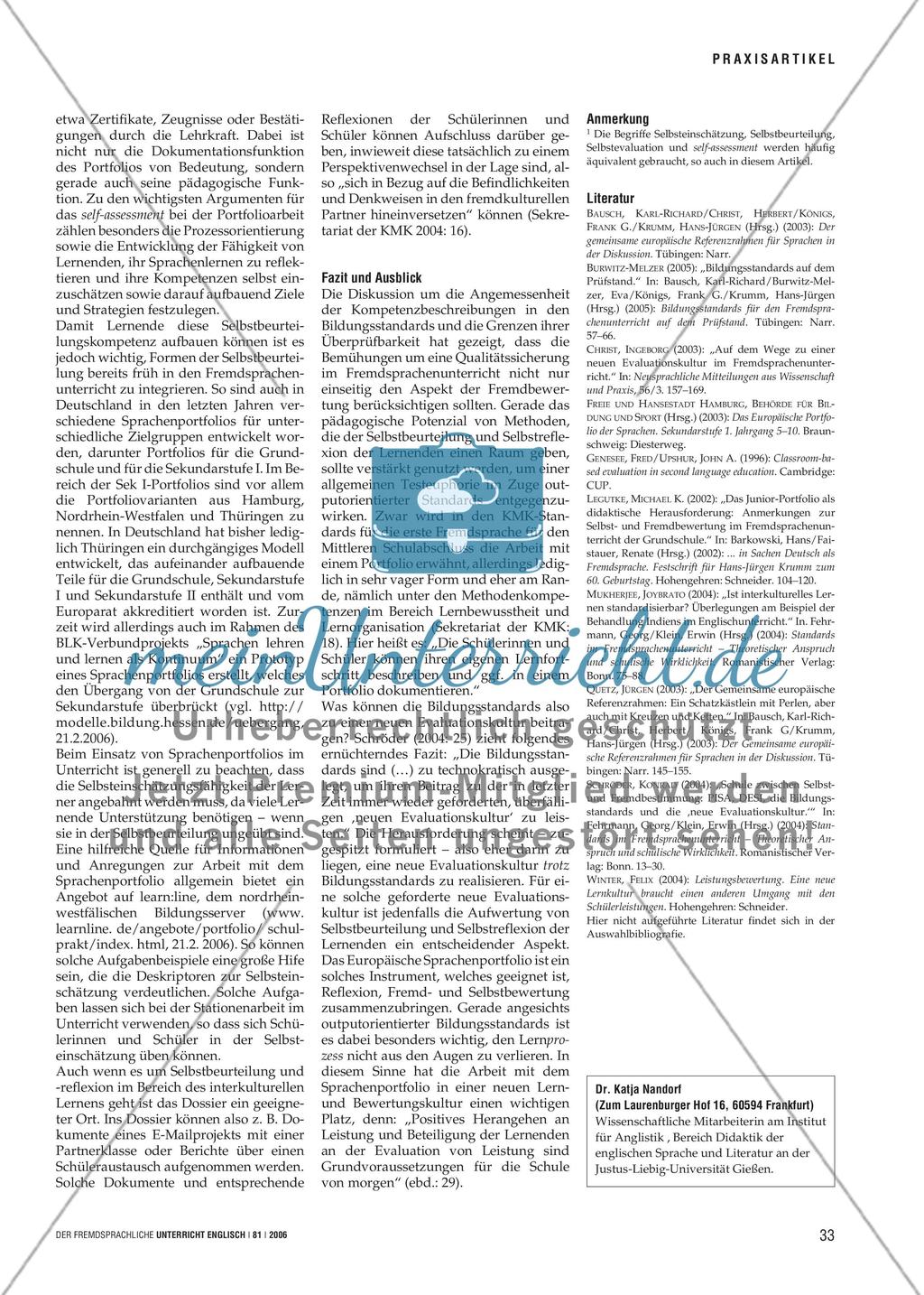 Mal schauen, was sie schon können - Neue Evaluationskultur durch Standards? Preview 4