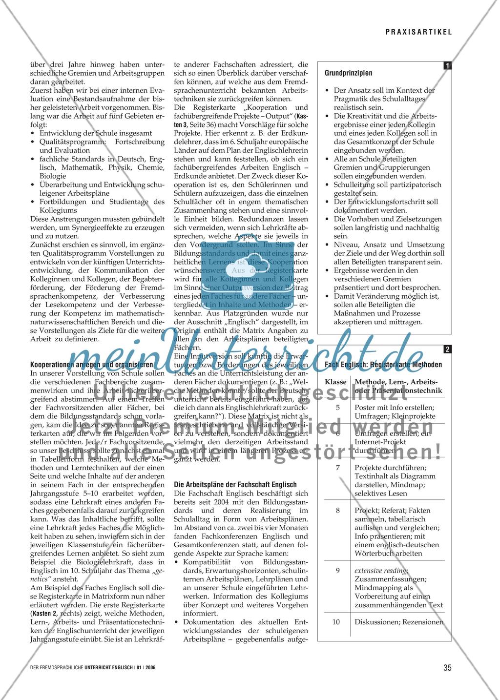 Bildungsstandards Englisch im Praxistest - Schulentwicklung unter neuen Vorzeichen Preview 2
