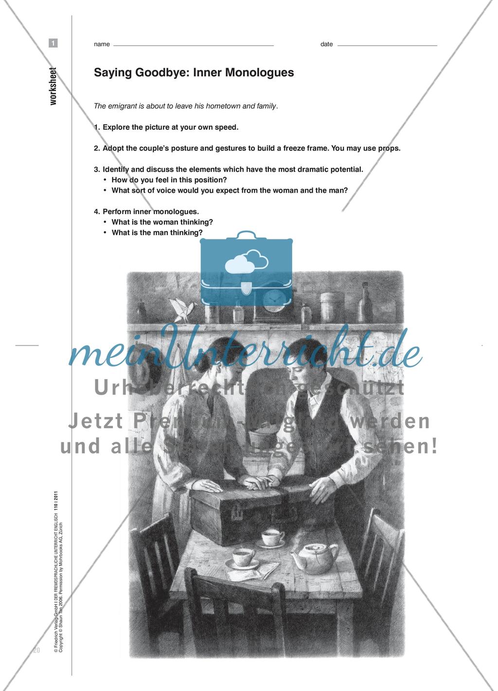 Eine „stumme“ Graphic Novel regt zum Sprechen an - Shaun Tans The Arrival szenisch umsetzen Preview 5