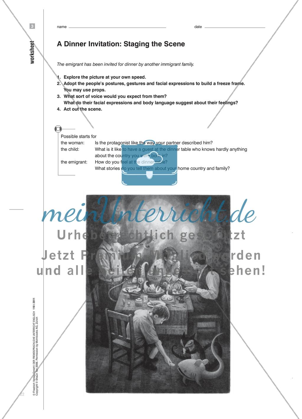 Eine „stumme“ Graphic Novel regt zum Sprechen an - Shaun Tans The Arrival szenisch umsetzen Preview 7