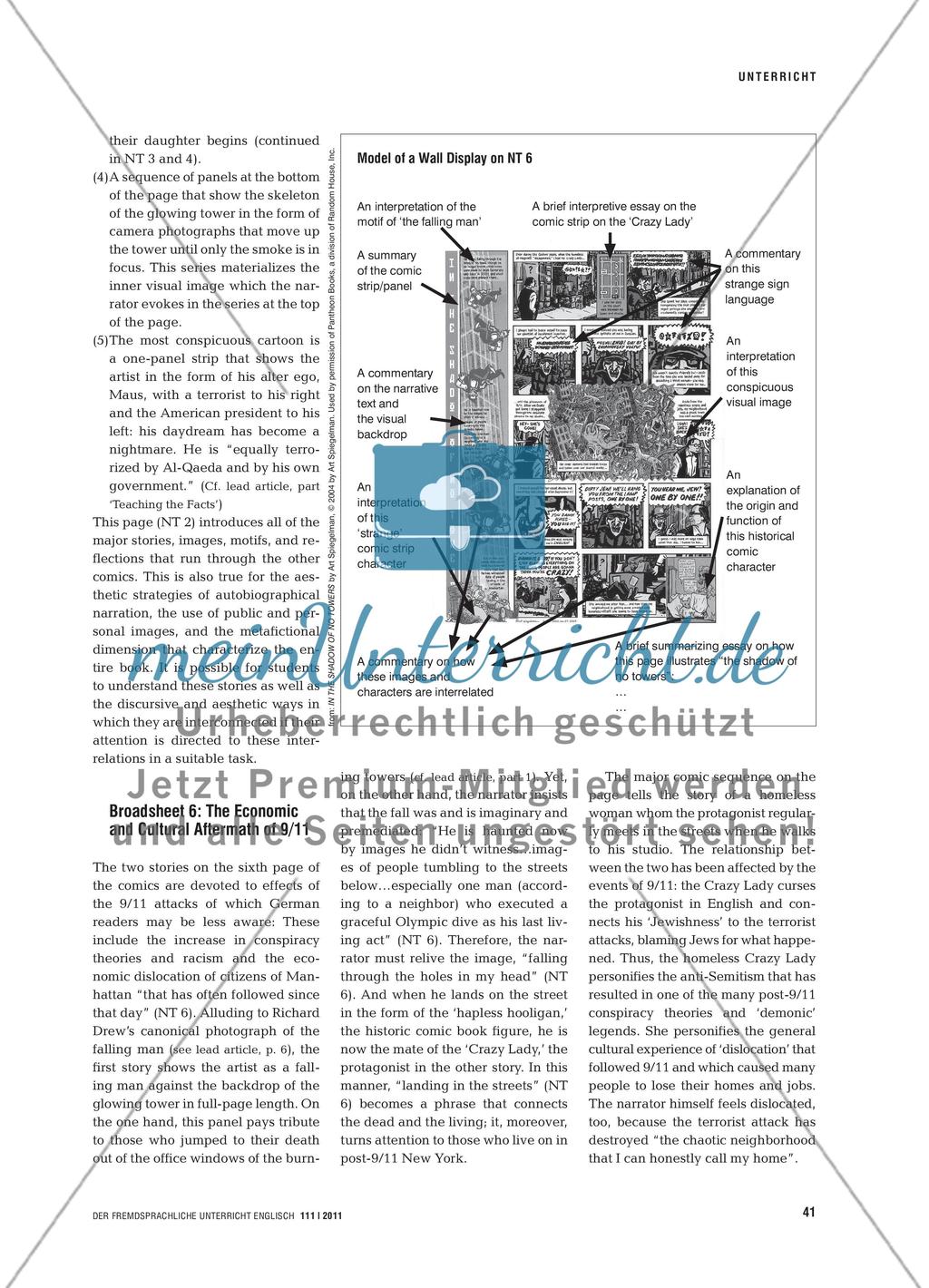 Haunted by I mages of 9/11 - Art Spiegelman’s Graphic Novel In the Shadow of No Towers Preview 4