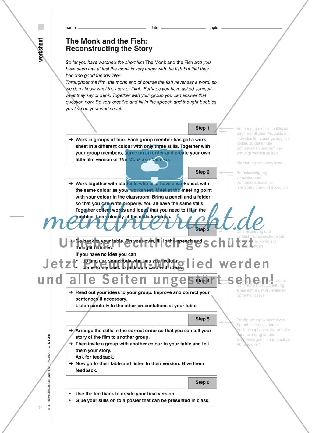 Lernaufgaben für die Förderung des Hör-Seh-Verstehens Preview 3