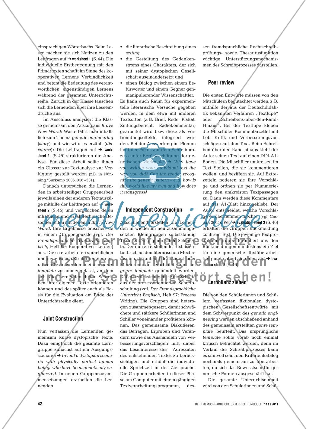 The World of Tomorrow - Generische Schreibschulung für fiktionales Erzählen Preview 3