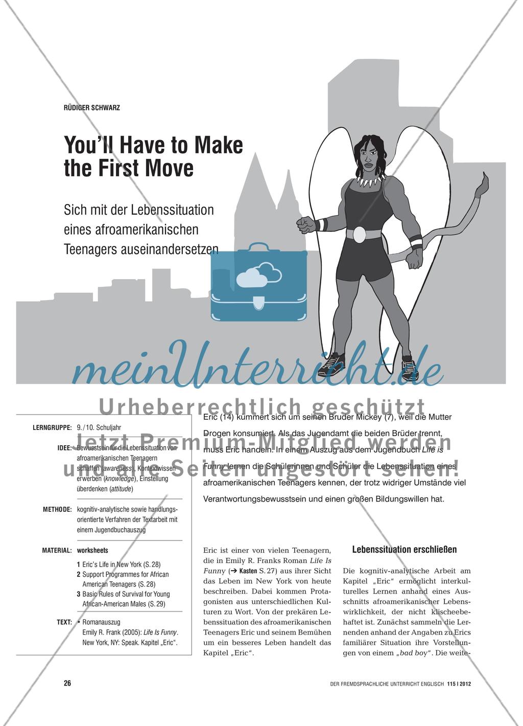 You’ll Have to Make the First Move - Sich mit der Lebenssituation eines afroamerikanischen Teenagers auseinandersetzen Preview 1