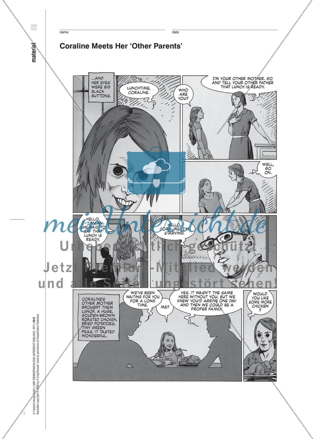 Story-orientierte Aufgaben zu einer graphic novel stellen Preview 4