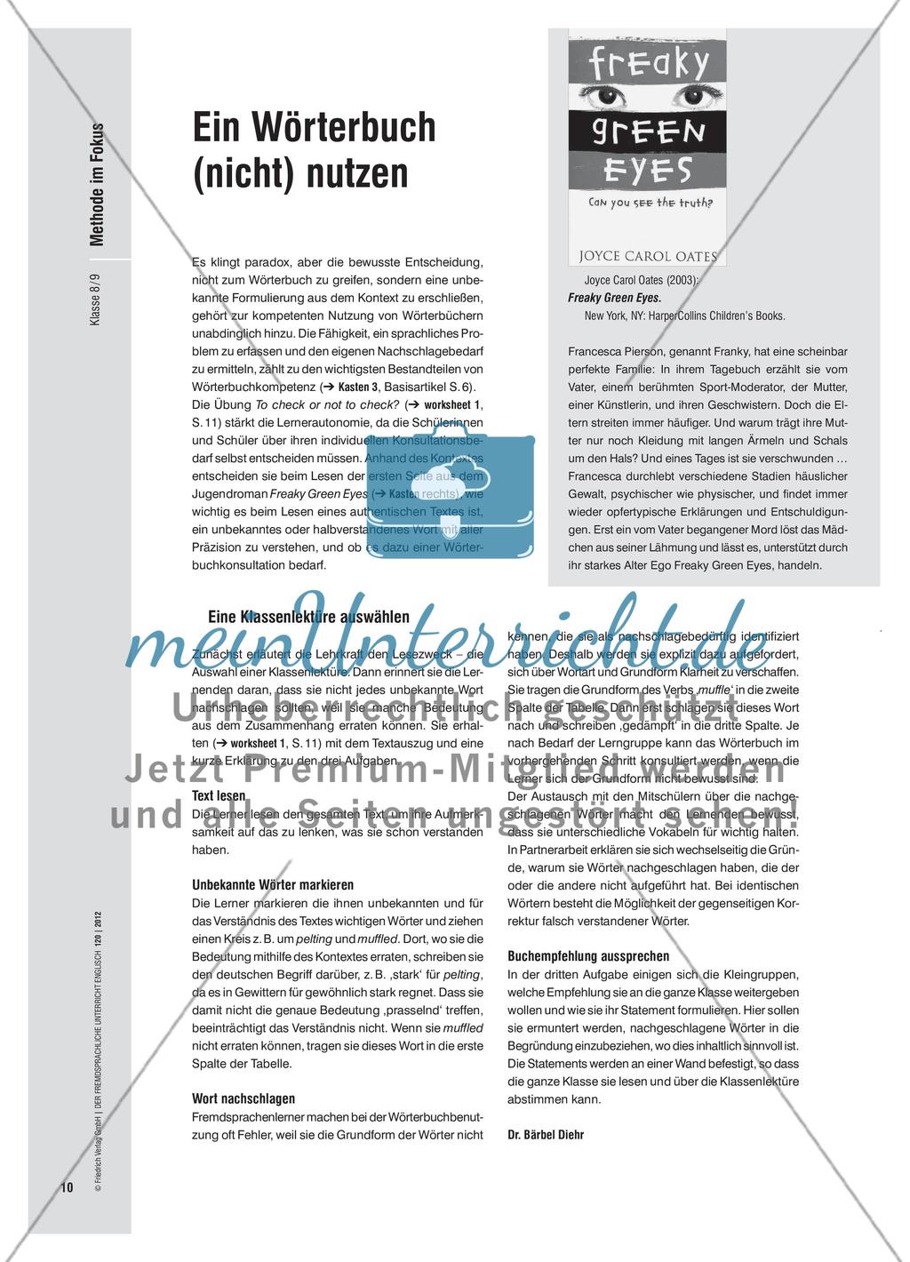 Ein Wörterbuch (nicht) nutzen Preview 1