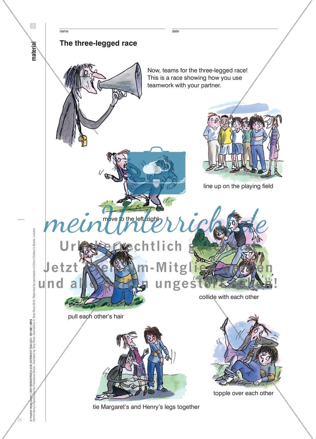 Horrid Henry’s Sports Day - Ein Jugendbuch in Form einer Sportreportage nacherzählen Preview 7