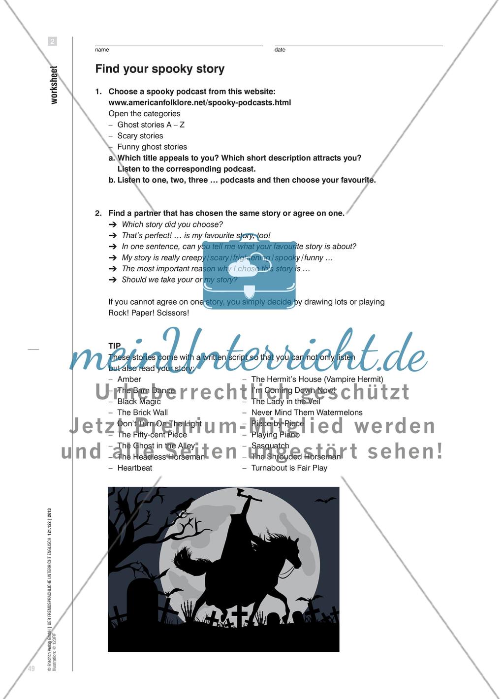 Give Them the Creeps! - Gruselgeschichten im story slam vortragen Preview 6