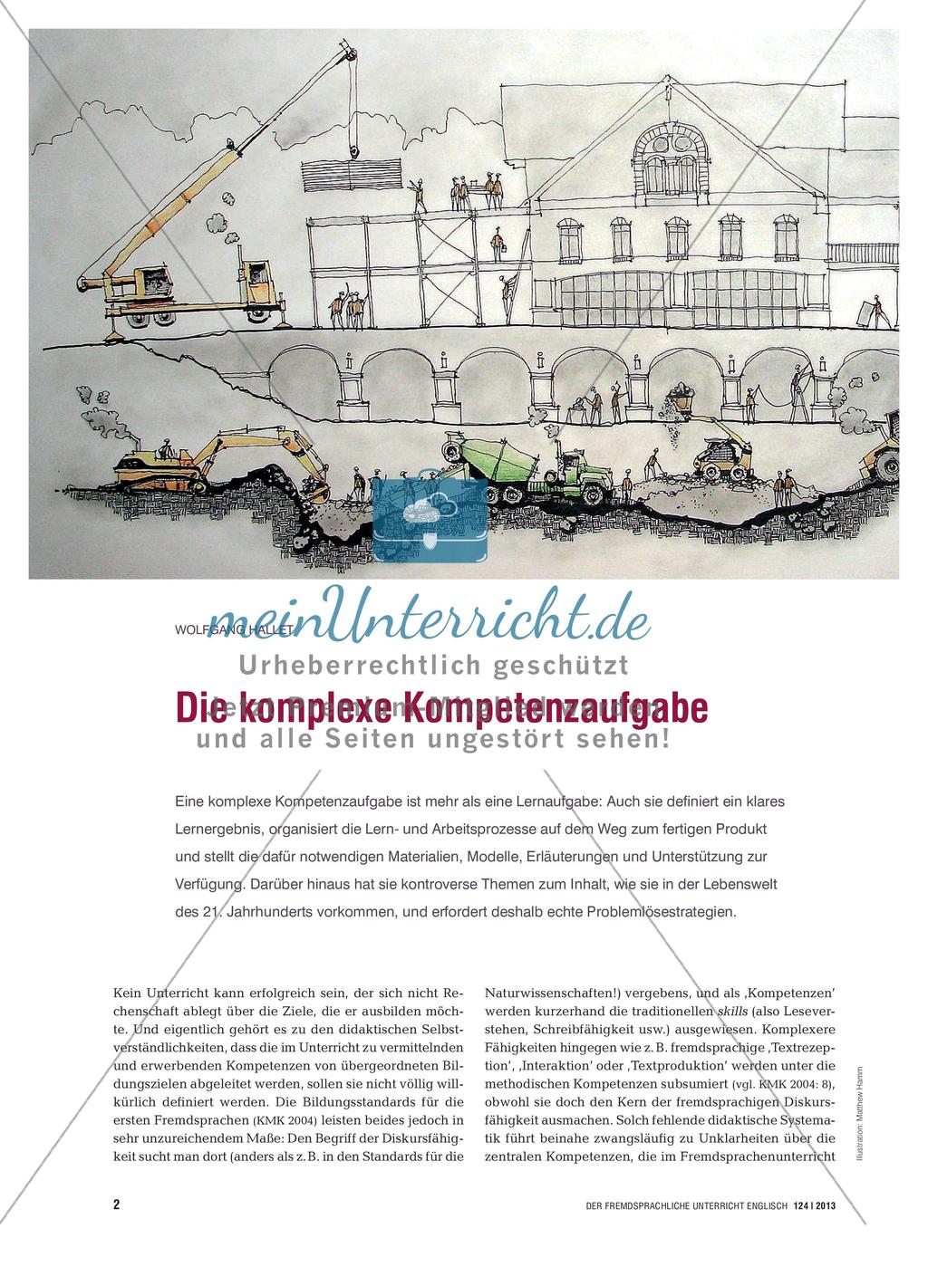 Die komplexe Kompetenzaufgabe Preview 1
