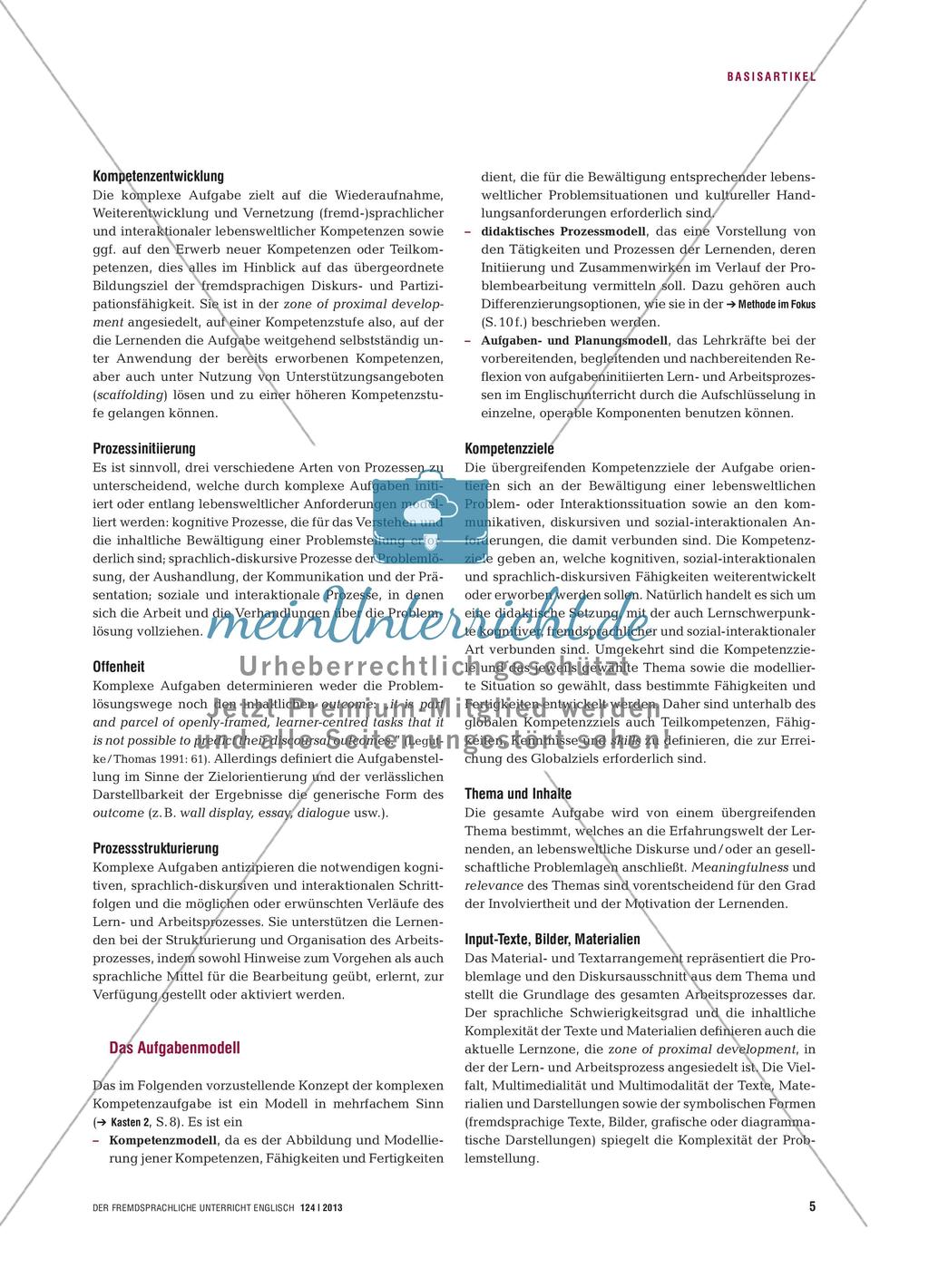 Die komplexe Kompetenzaufgabe Preview 4