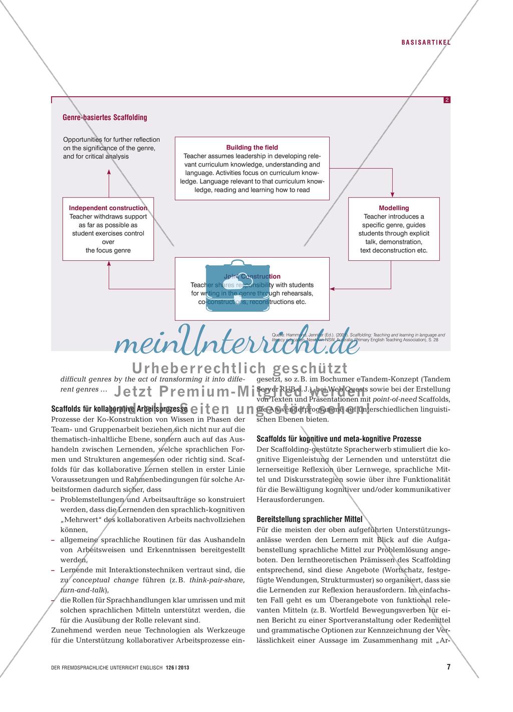 Scaffolding - Unterstützung für das selbstgesteuerte Lernen im Englischunterricht Preview 6