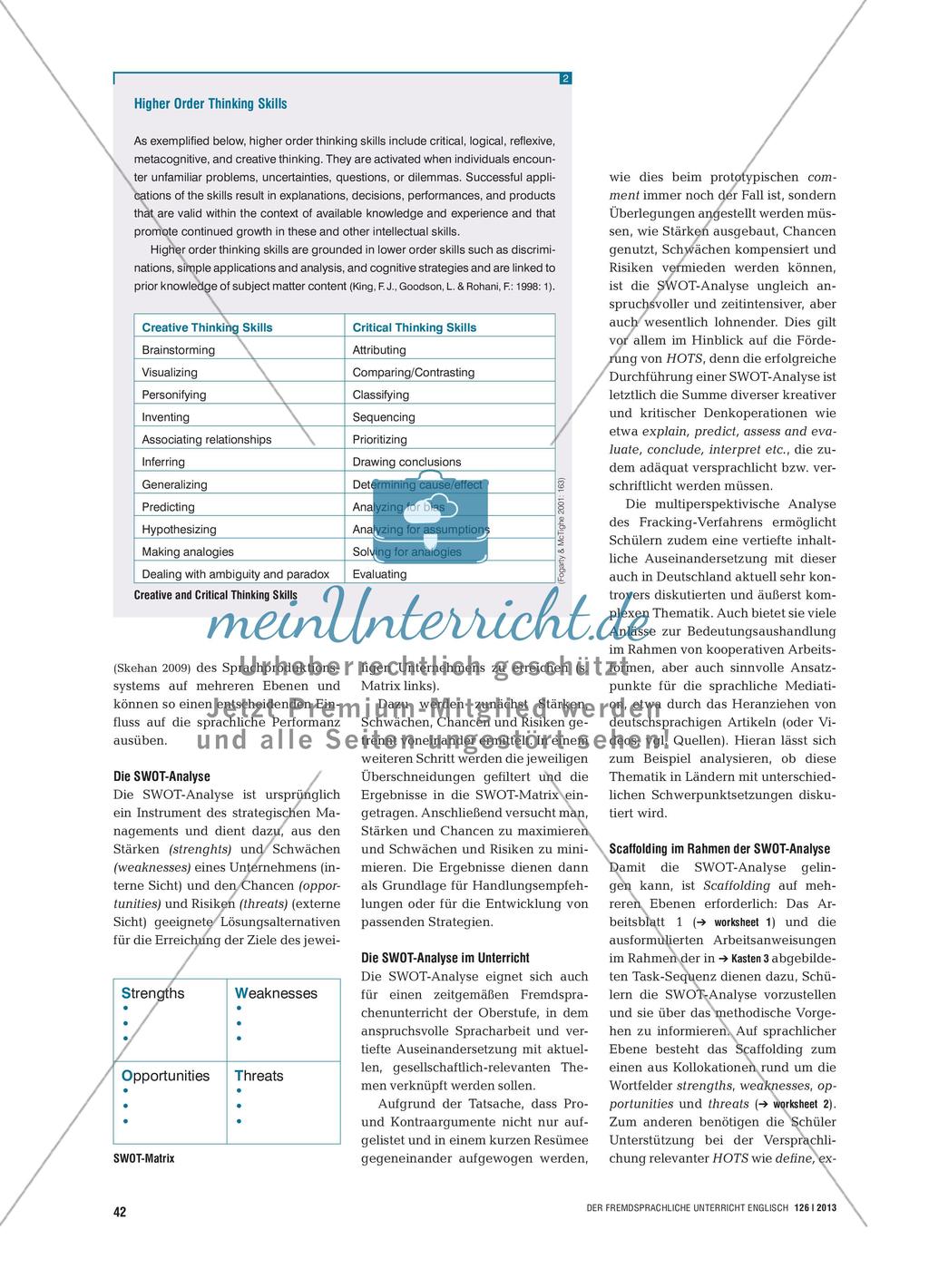 Fracking in North Dakota - Scaffolding Higher Order Thinking Skills through Writing Preview 3