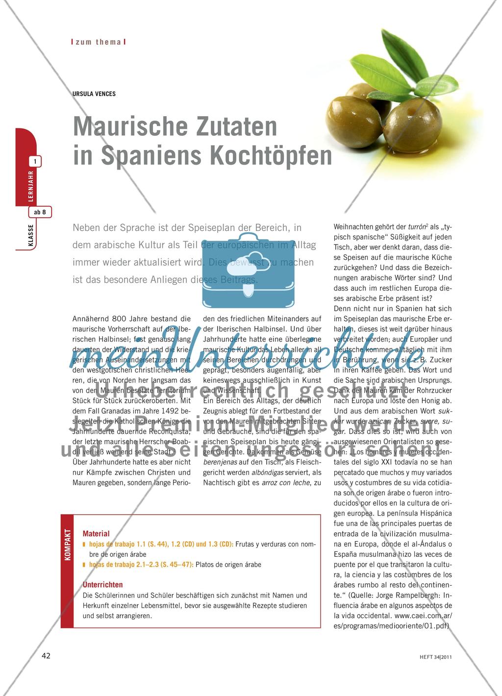 Maurische Zutaten in Spaniens Kochtöpfen Preview 1