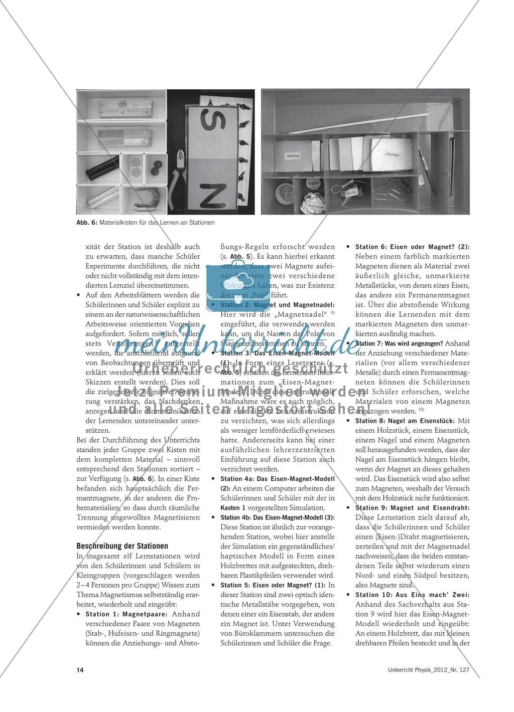 Das Eisen-Magnet-Modell im Unterricht - Chancen und Grenzen Preview 5
