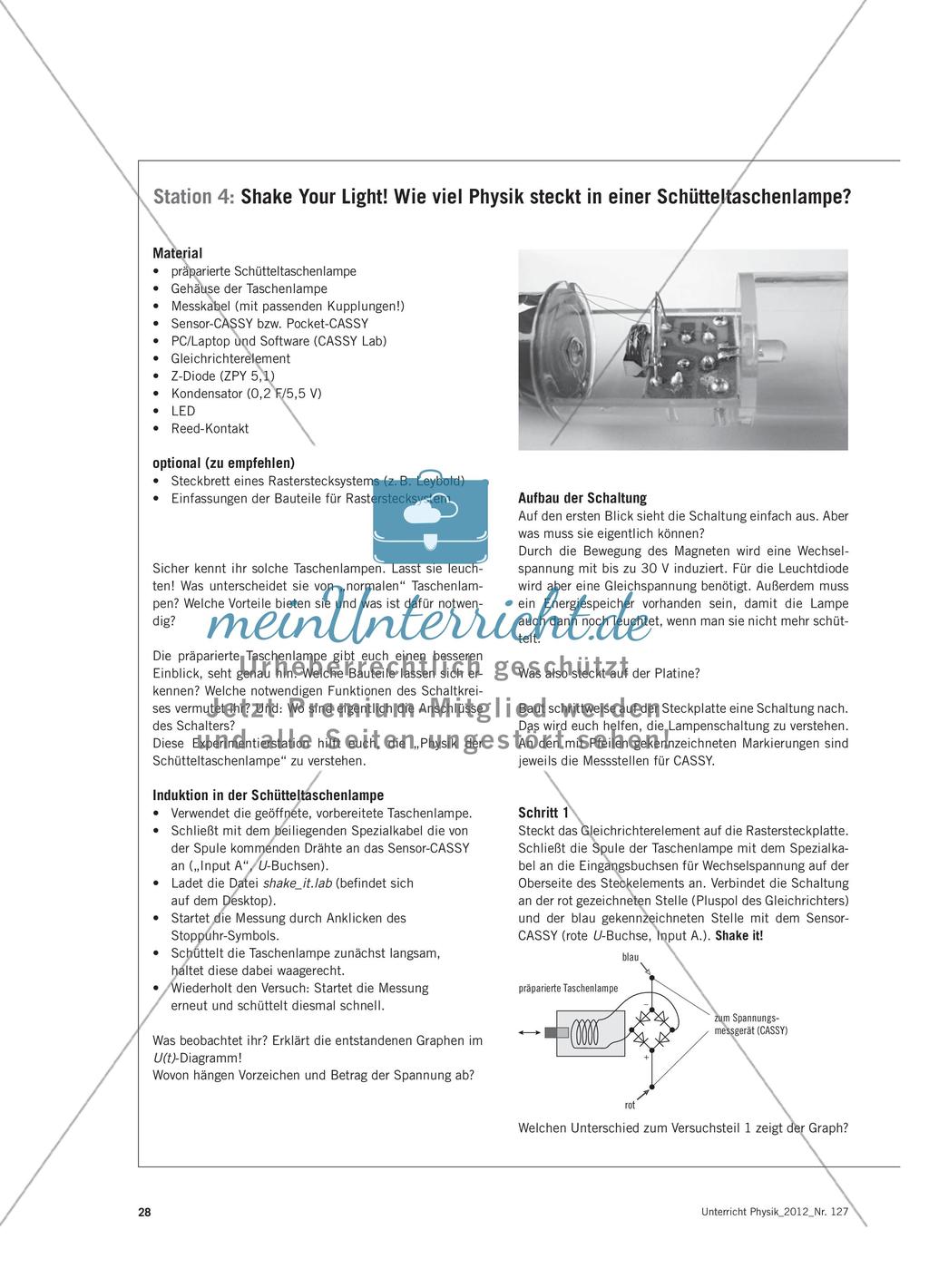 Shake Your Light! - Elektromagnetische Phänomene erforschen Preview 5