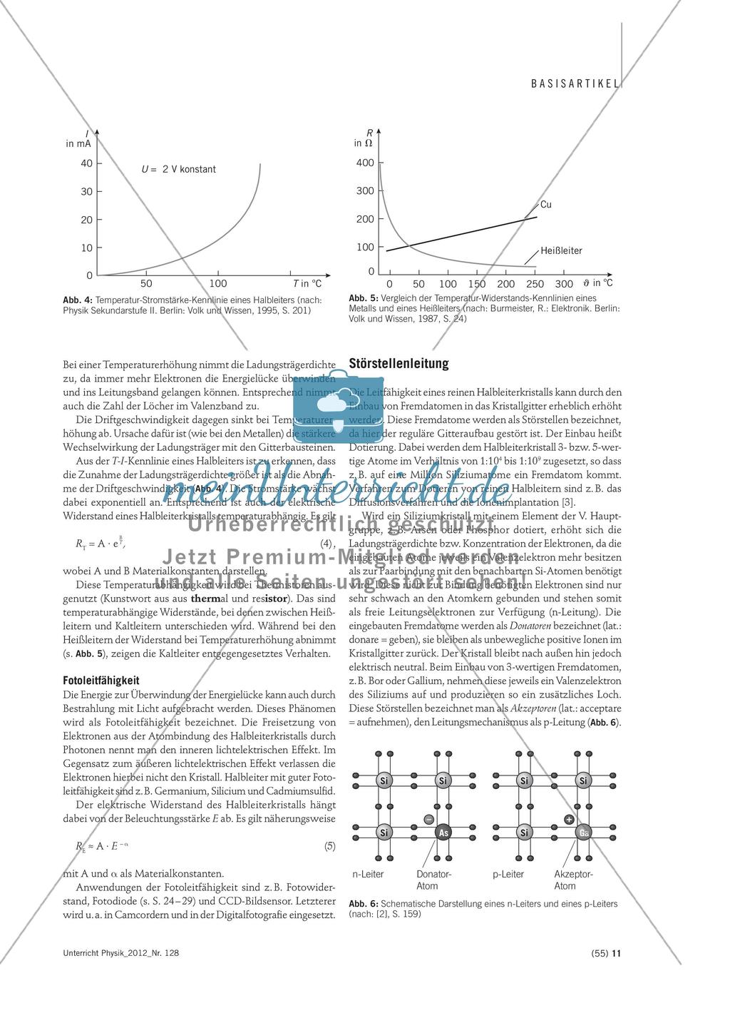 Halbleiterphysik im Überblick - Fachliche Schwerpunkte bei der Behandlung von Halbleitern im Physikunterricht Preview 3