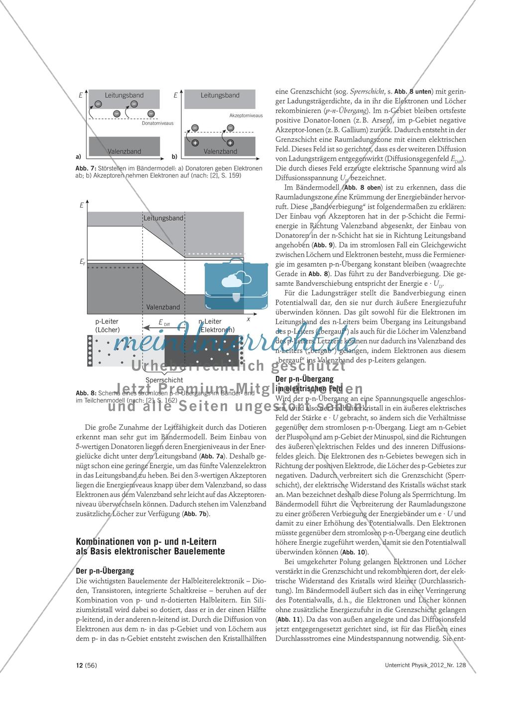 Halbleiterphysik im Überblick - Fachliche Schwerpunkte bei der Behandlung von Halbleitern im Physikunterricht Preview 4